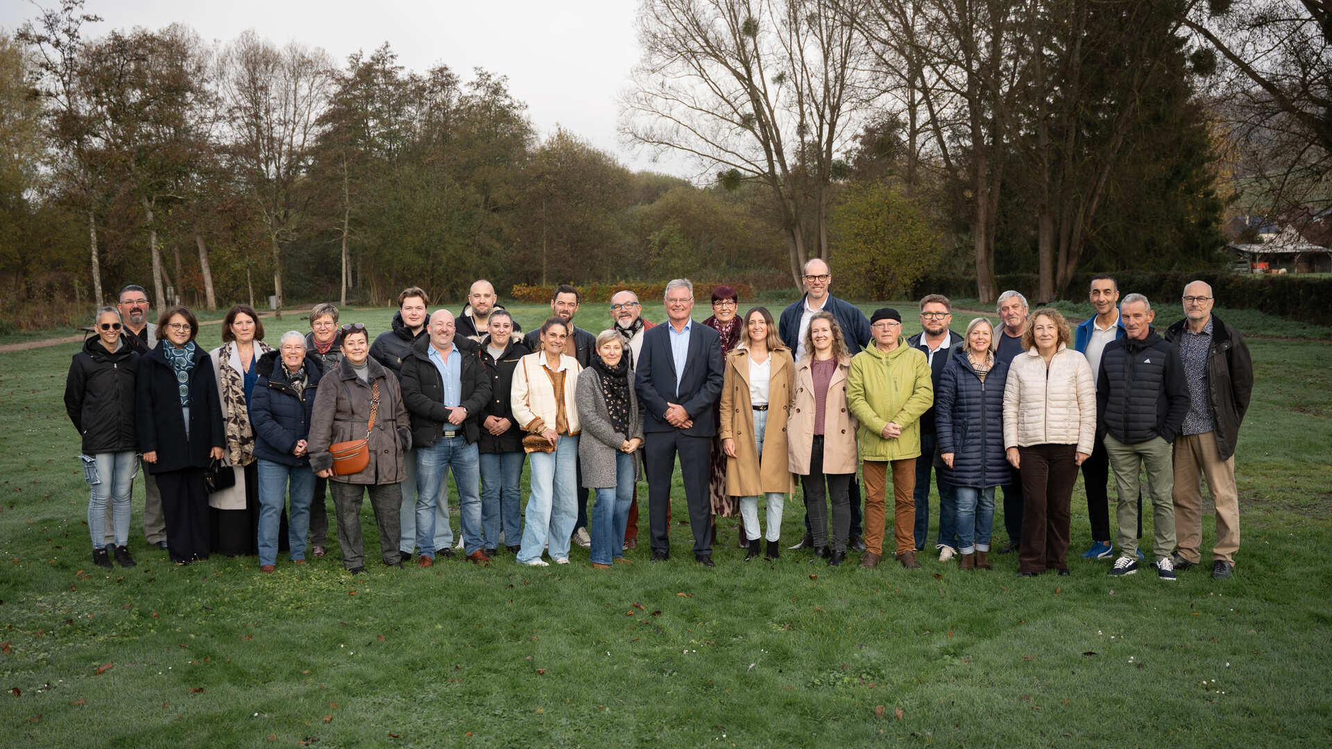 Patrick CIBOIS et son équipe aux Aulnes