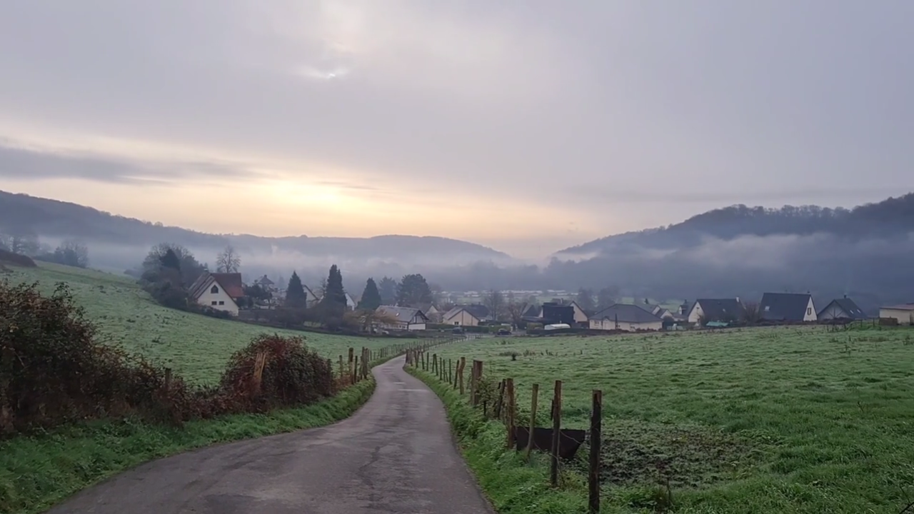 Lillebonne au lever du soleil